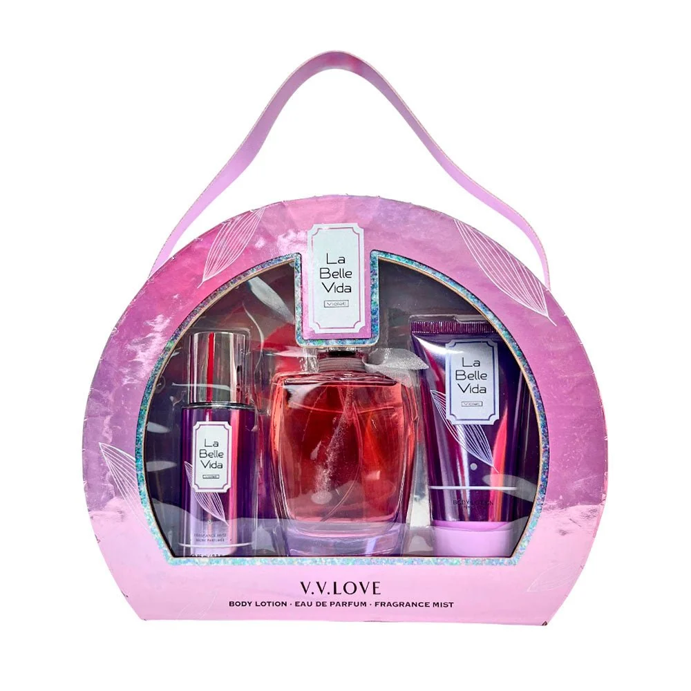 V.V Love La Belle Vida Violet Set 3 Piezas