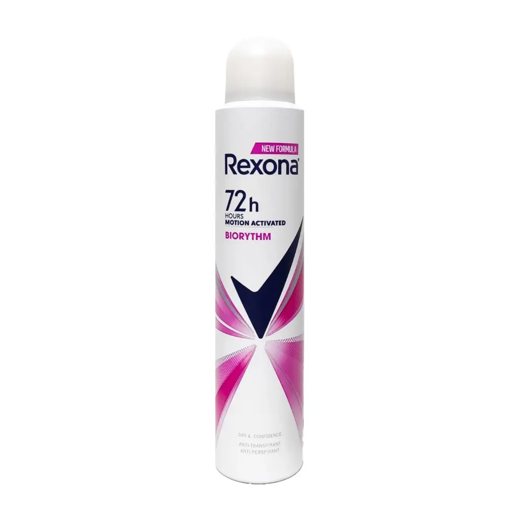 Rexona Femenino Biorythm 72H Desodorante Spray 200 ml 
