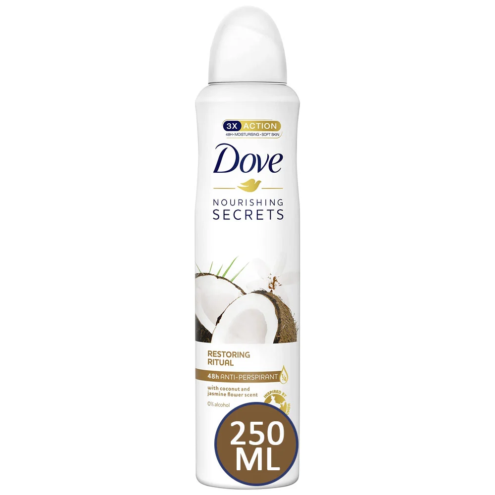 Dove Nourishing Secrets Restoring Ritual Coconut & Jasmine Flower Desodorante Spray 250 ml