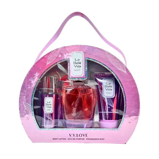 V.V Love La Belle Vida Violet Set 3 Piezas